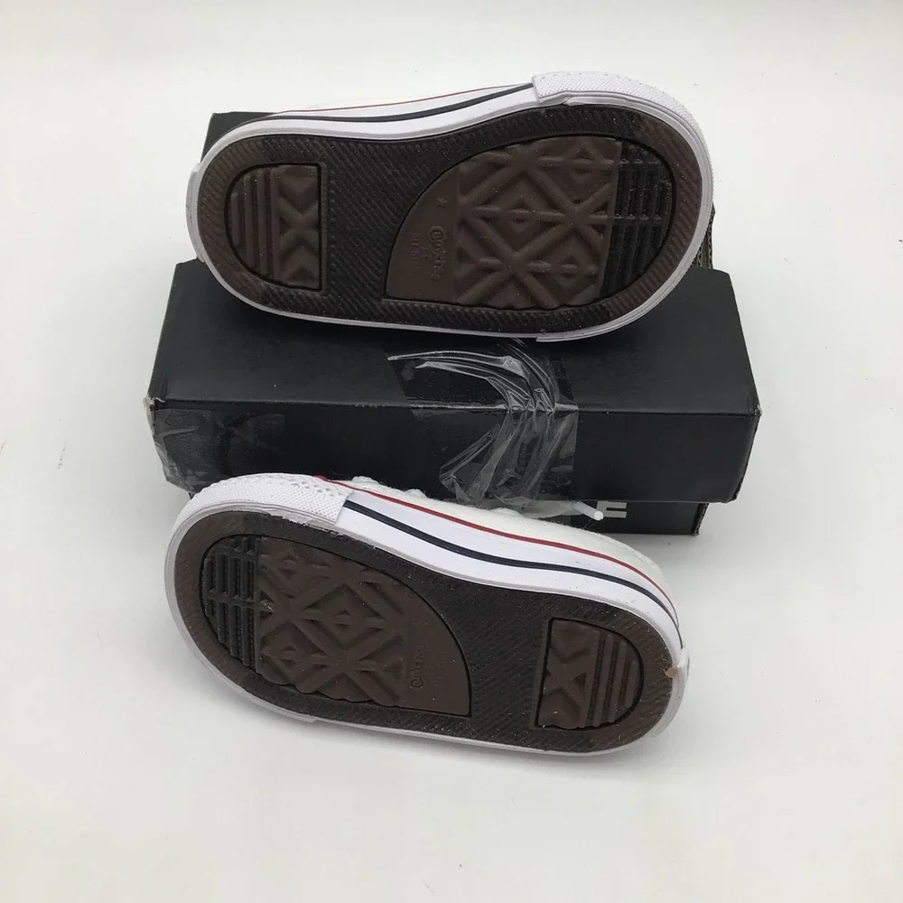 Converse CTAS Ox Infant Sneakers Optical White Low Top 7J256 Size 3 NEW